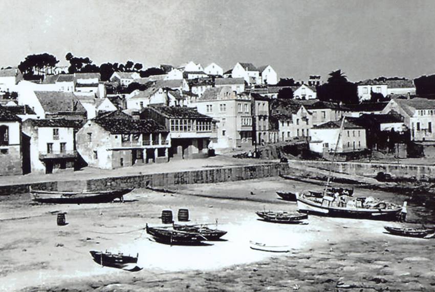 Antiga foto do Porto de Palmeira. Foto de: Arqueoloxía Barbanza en facebook